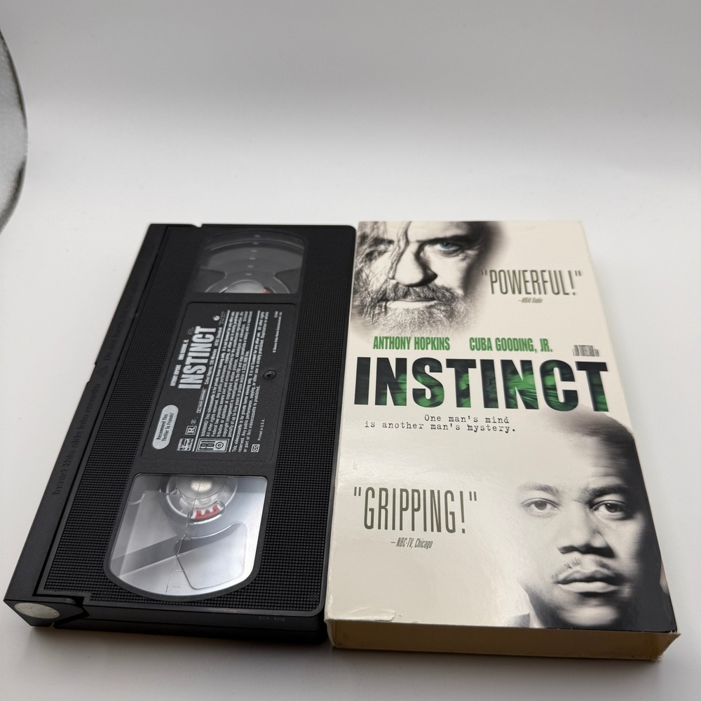 Instinct VHS Anthony Hopkins Cuba Gooding Jr 1999 Psychological Thriller Movie